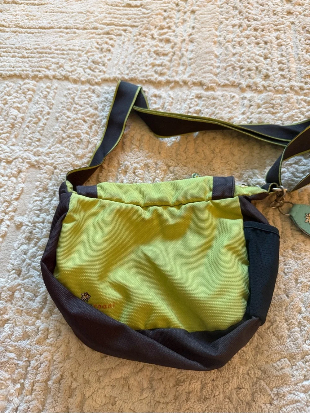 Sherpani Green and Brown Daisy Crossbody Baby bag